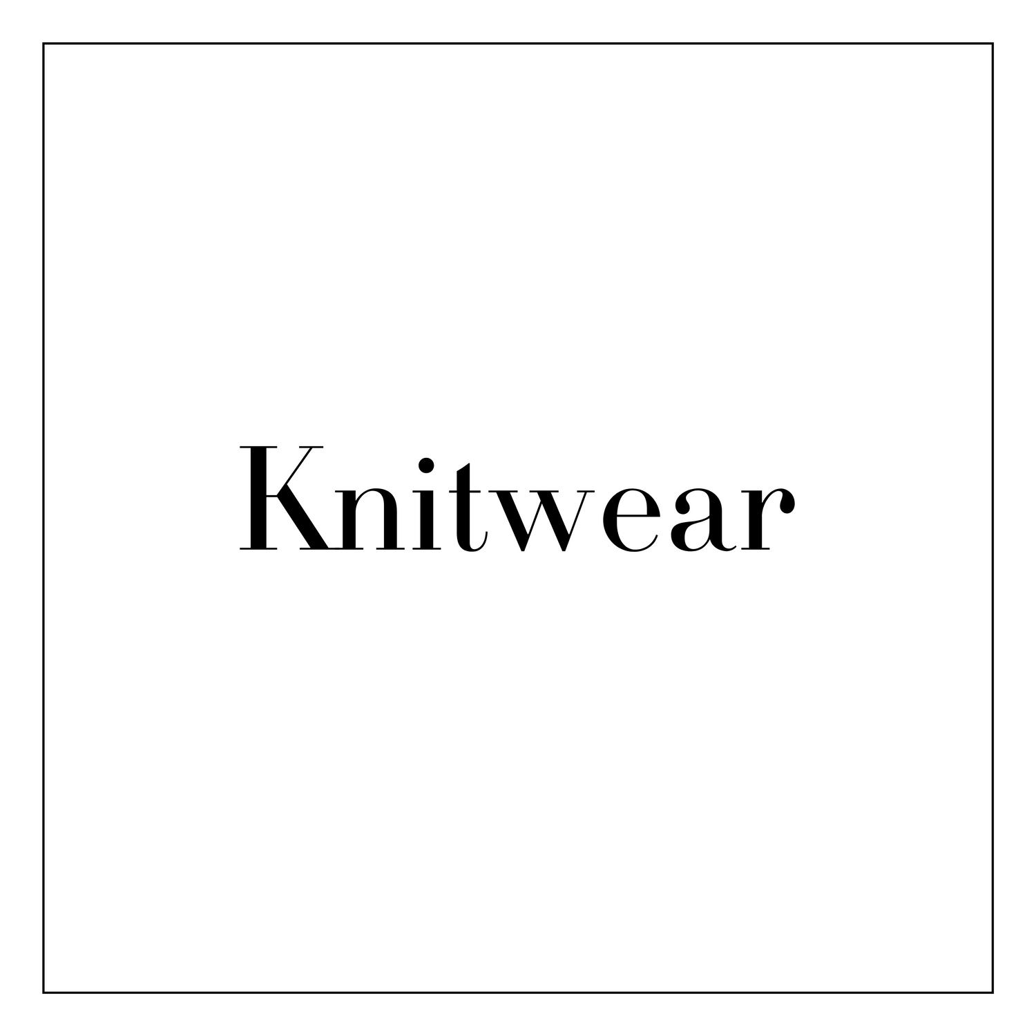 Knitwear