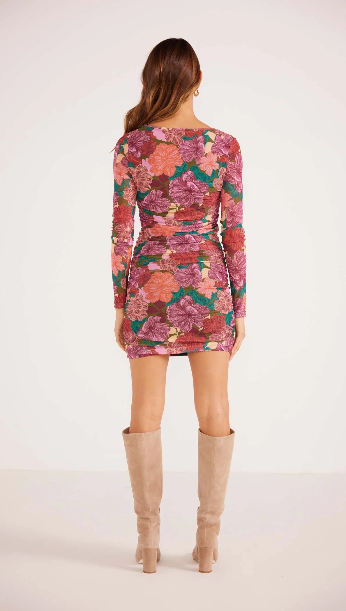 Zora Ruched Mini Dress