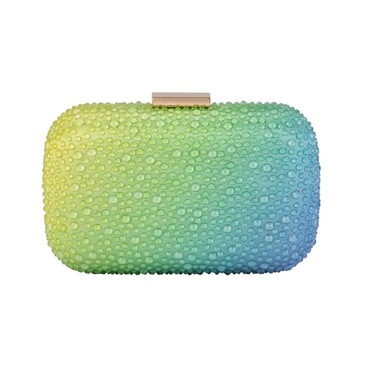 Aurora Hotfix Ombre Clutch - Marine