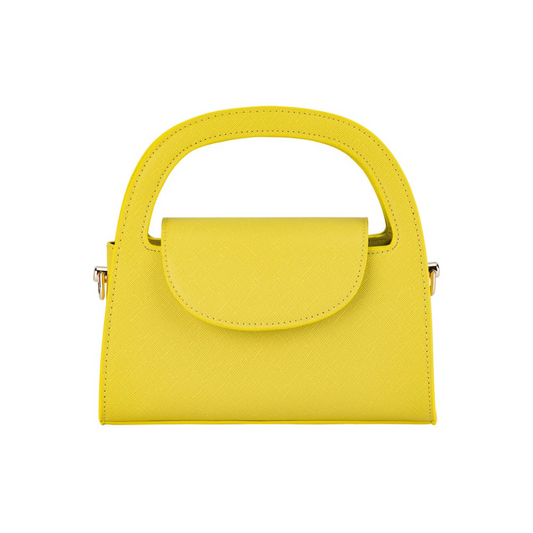 Ivy Curved Handle Bag - Chartreuse