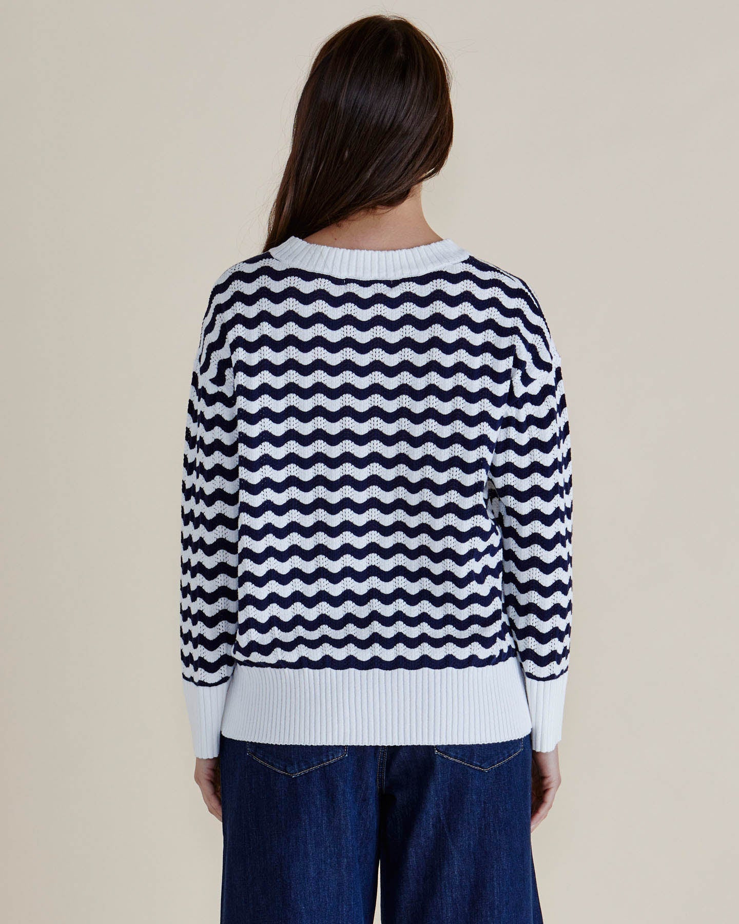 Ember Knit Jumper - Wavy Stripe