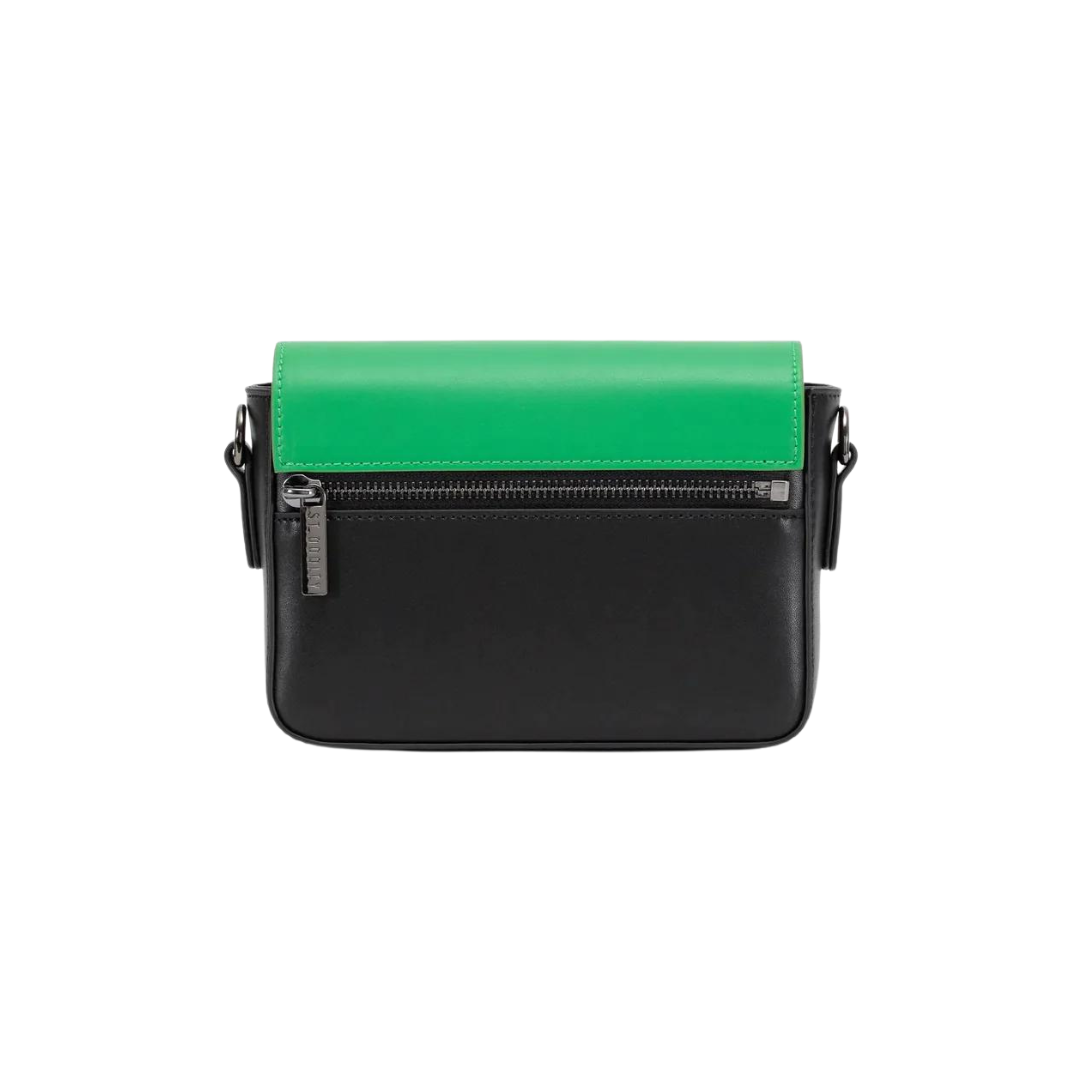 Crossbody Bag with Street Strap - Green/Black