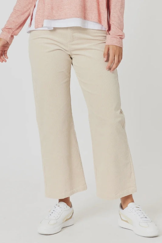 Lucy Stretch Cord Pant - Natural