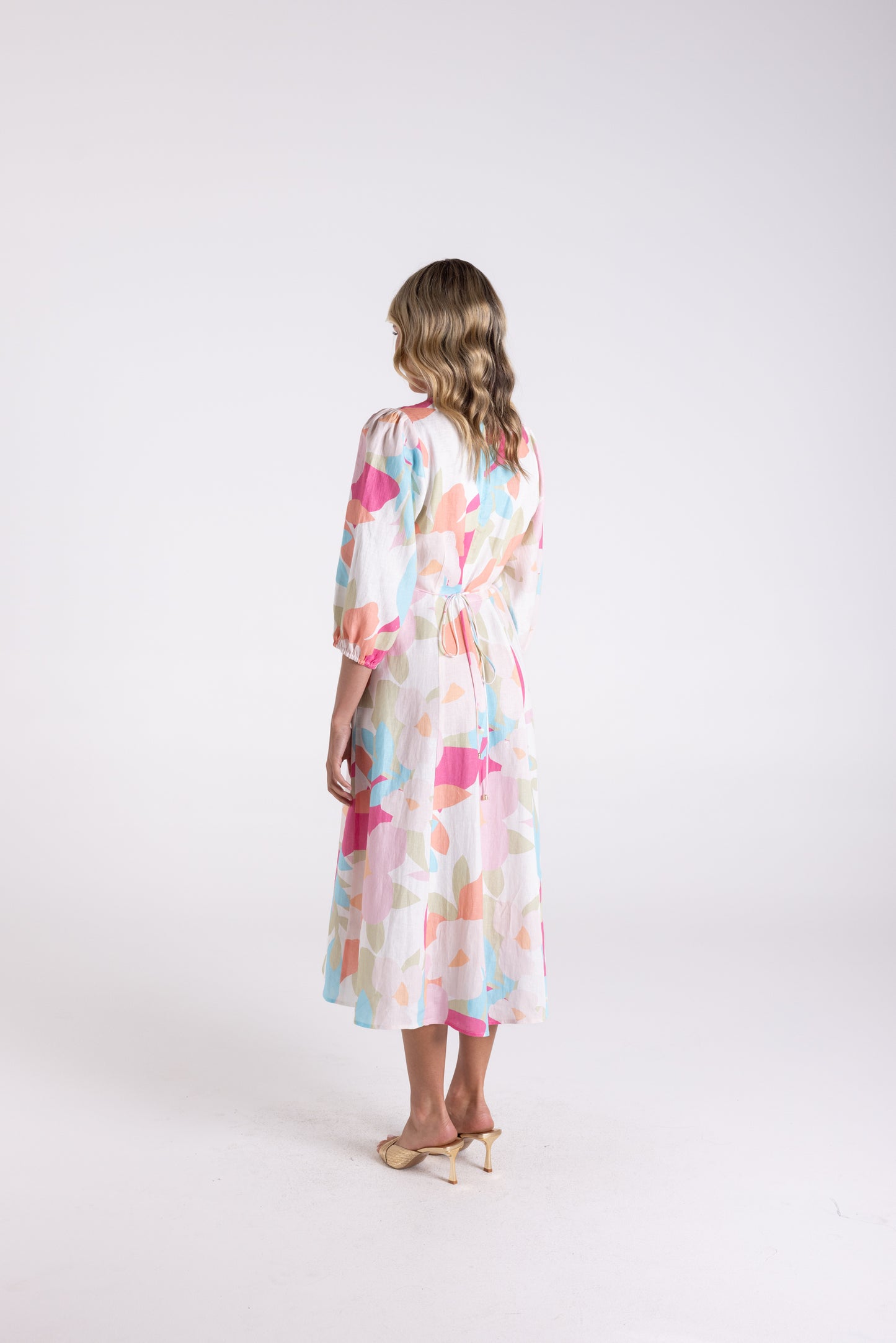 Anna Print Midi Dress