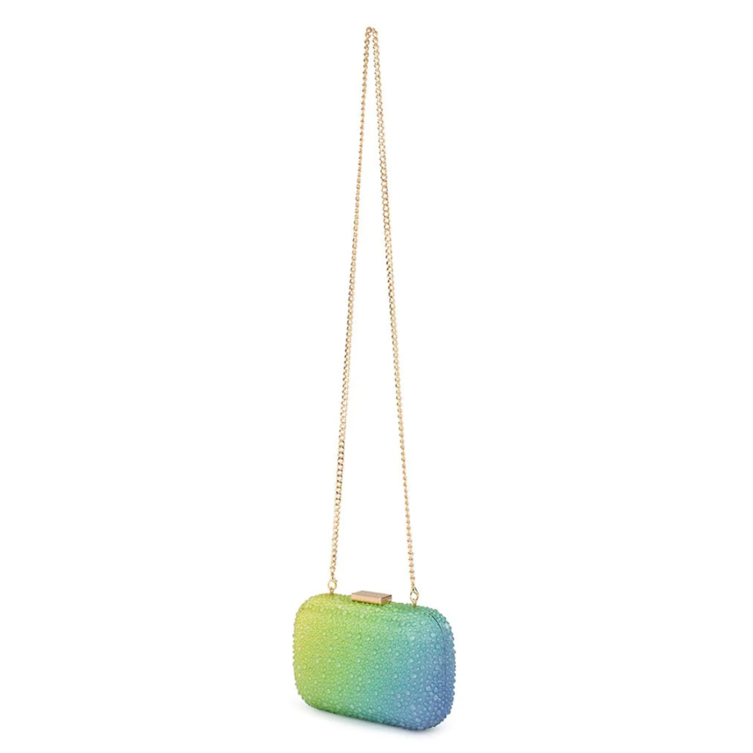 Aurora Hotfix Ombre Clutch - Marine