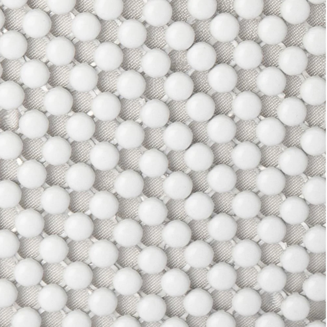 Marlo Ball Mesh Handle Bag - White