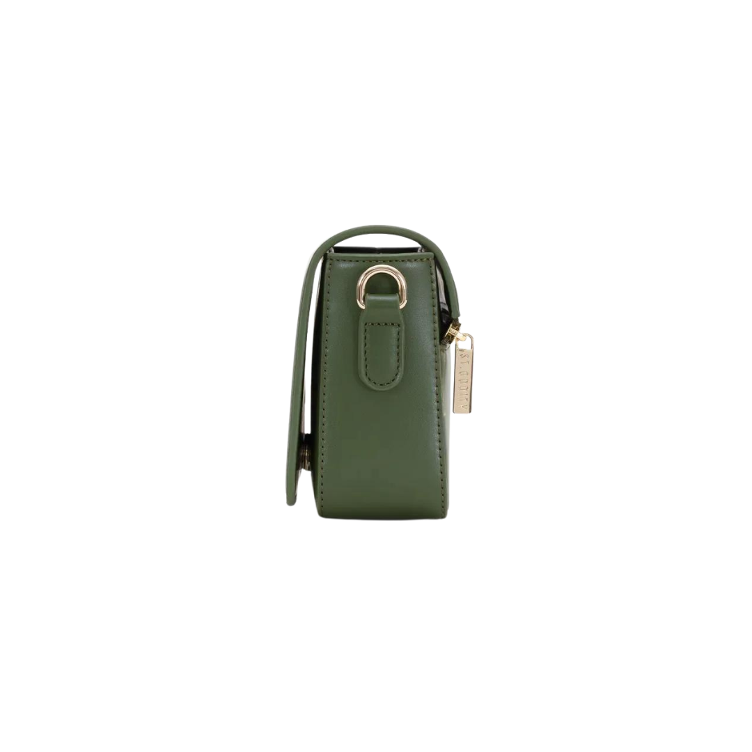 Crossbody Bag with Street Strap - Khaki Green