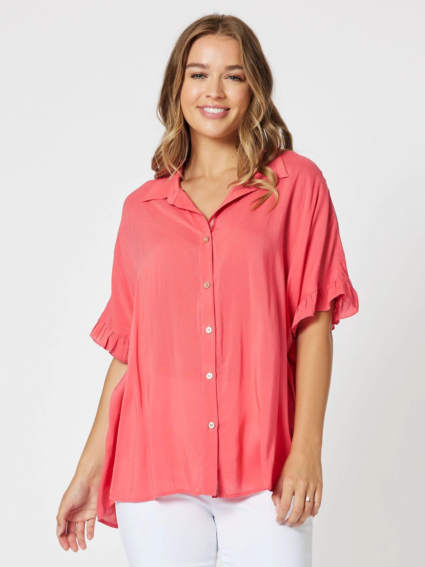 Kylie Shirt - Coral