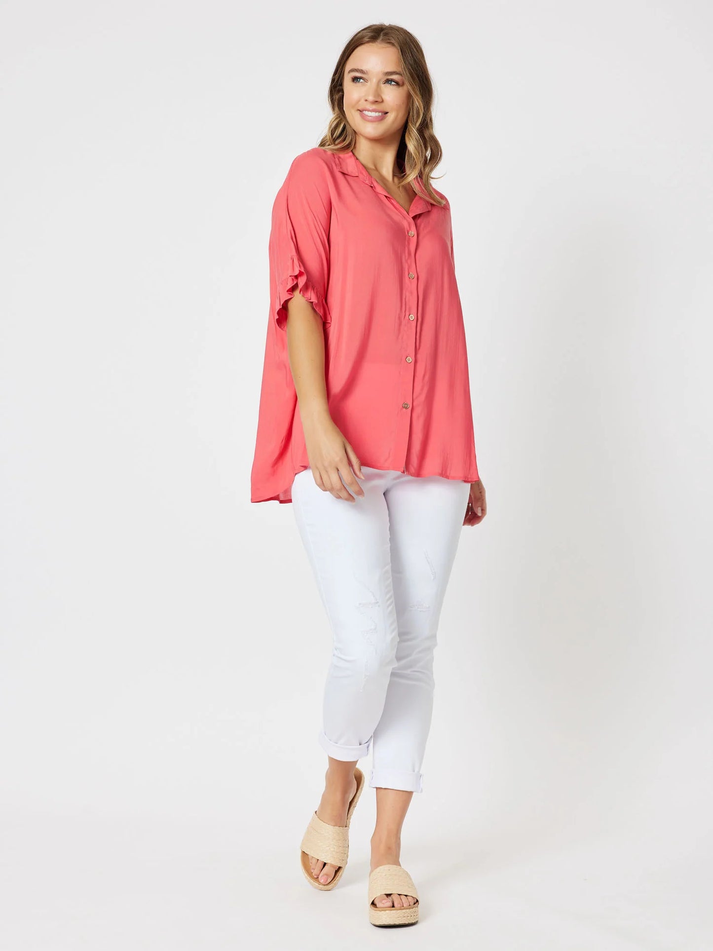 Kylie Shirt - Coral