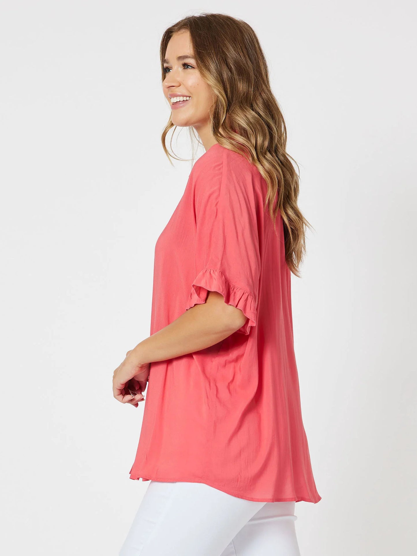 Kylie Shirt - Coral