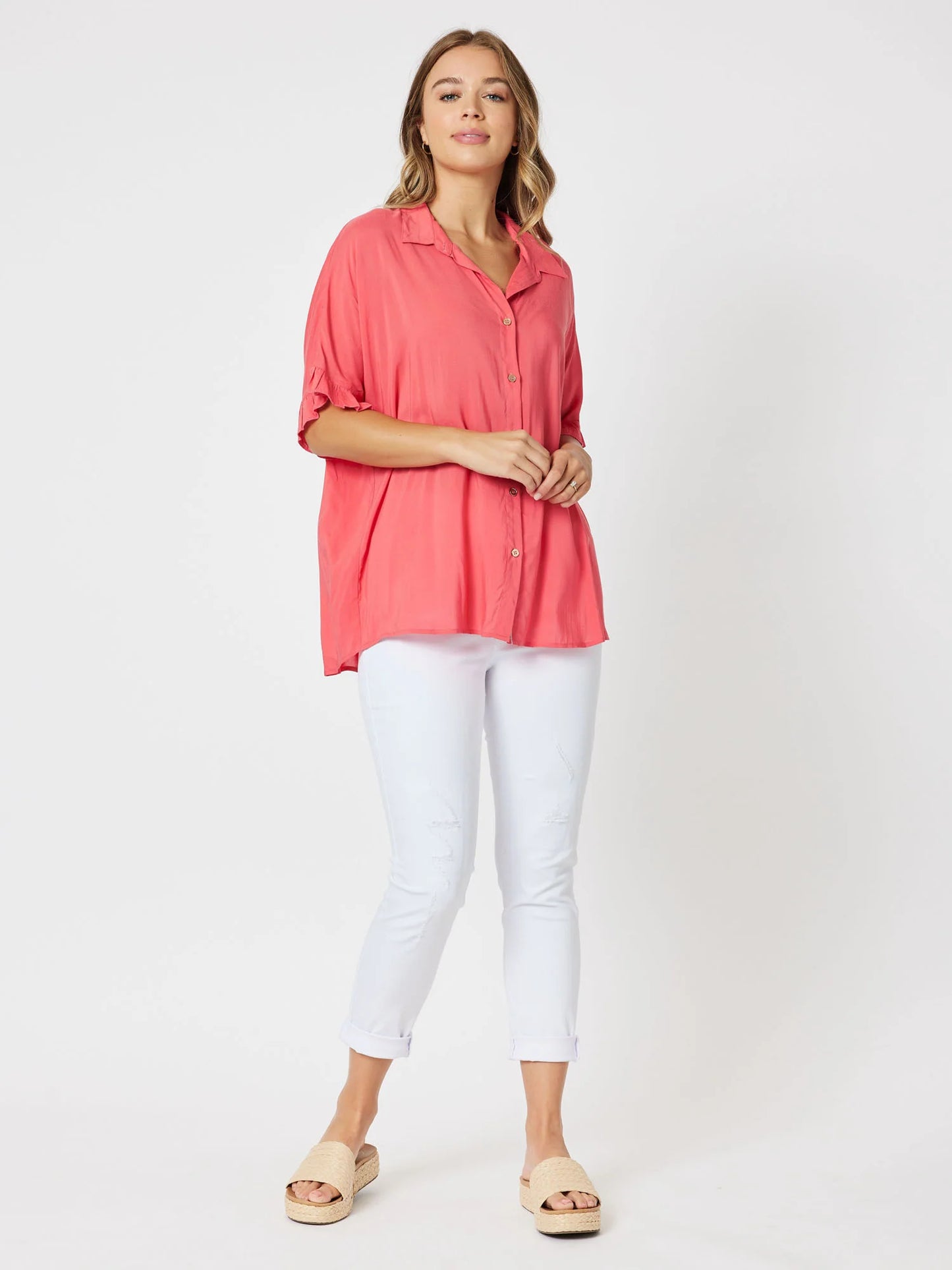Kylie Shirt - Coral