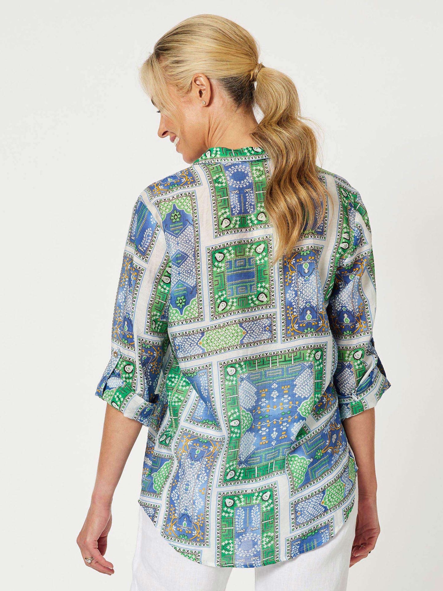 Mosman Shirt - Green\Blue
