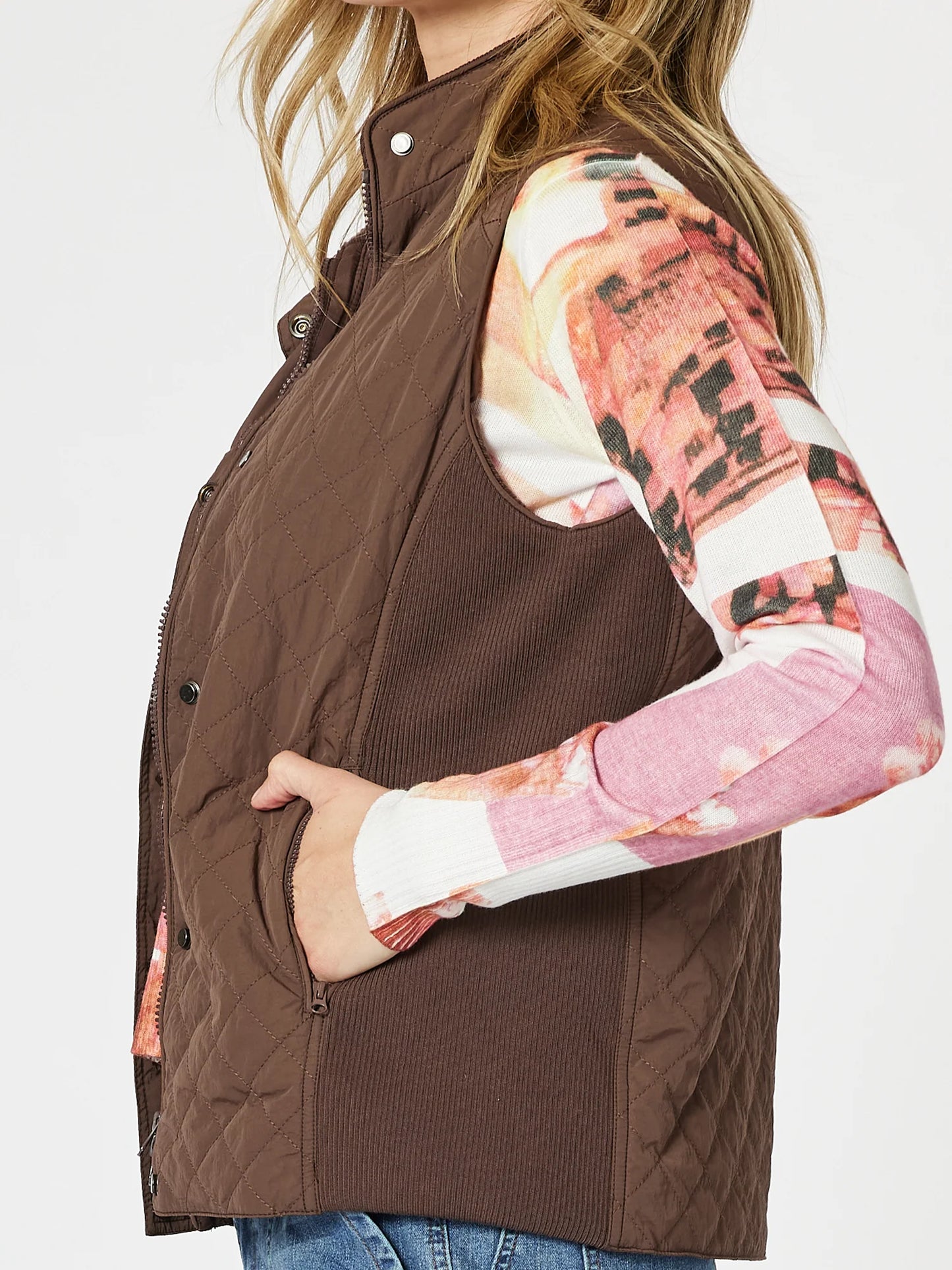 Brighton Puffer Vest - Chocolate