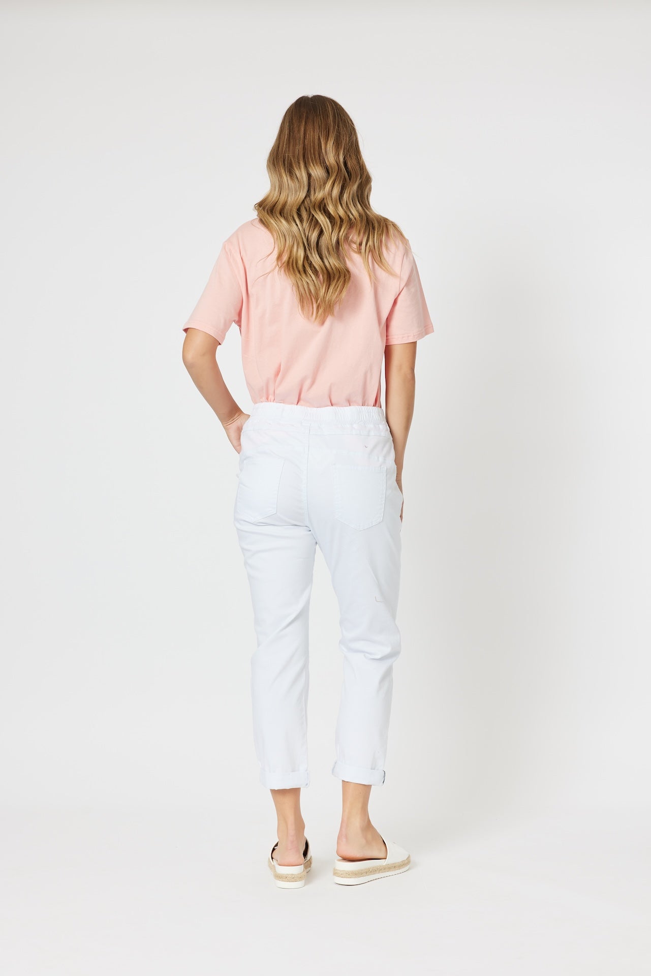 Isabella Cotton Pant - White
