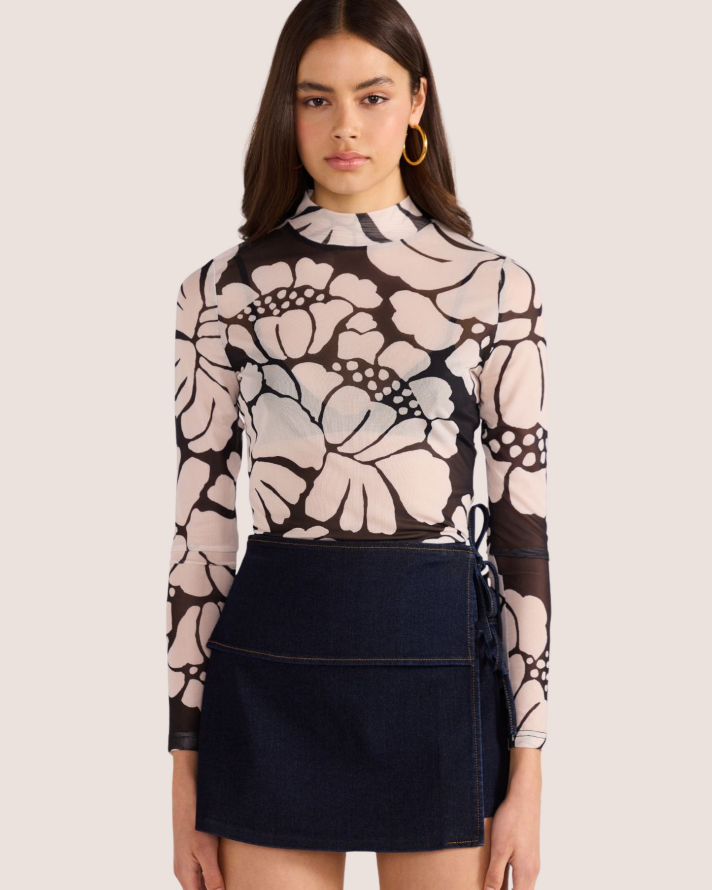 Persephone Mesh Skivvy Top