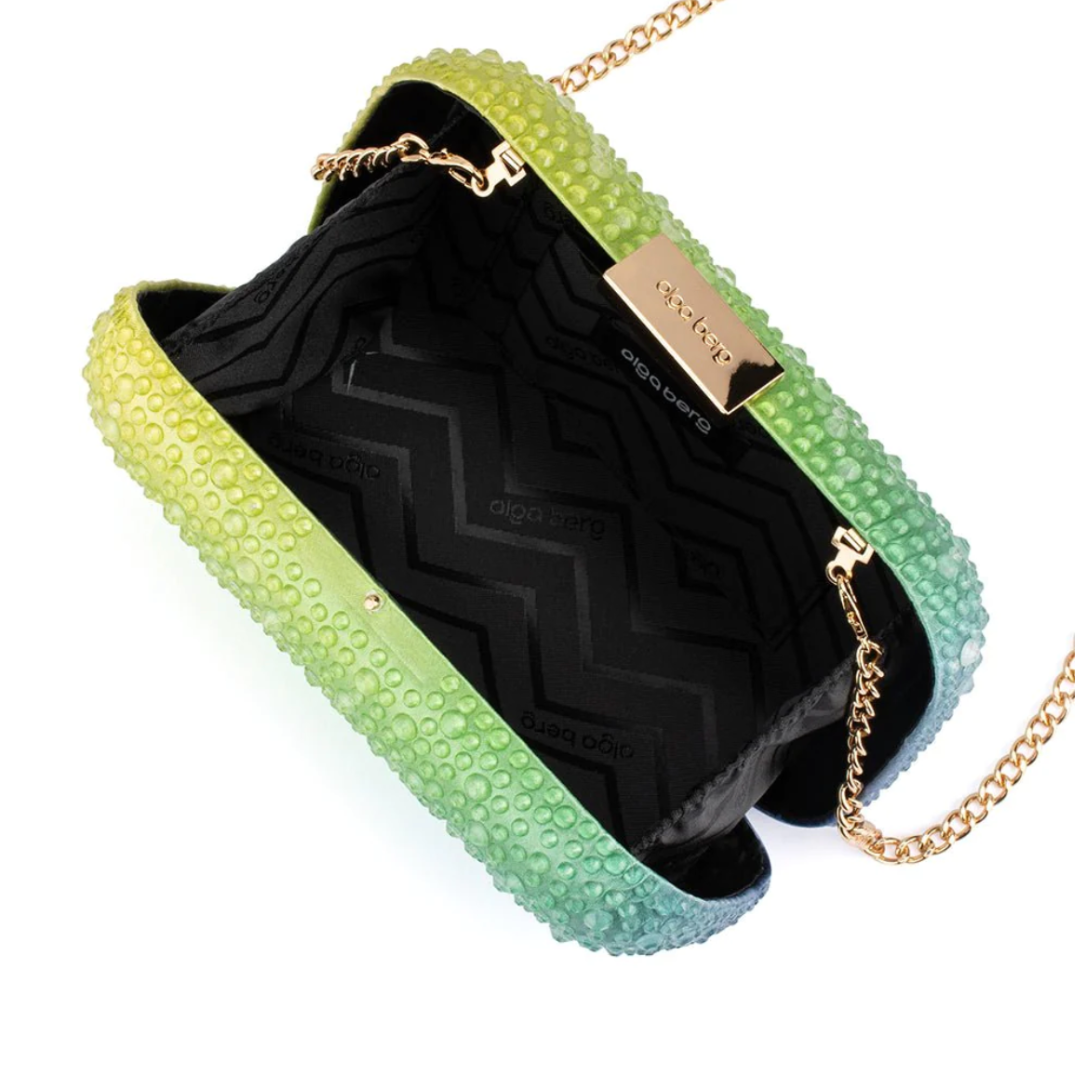 Aurora Hotfix Ombre Clutch - Marine