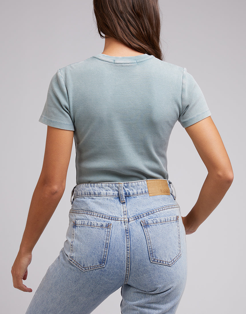Vintage Baby Tee - Blue