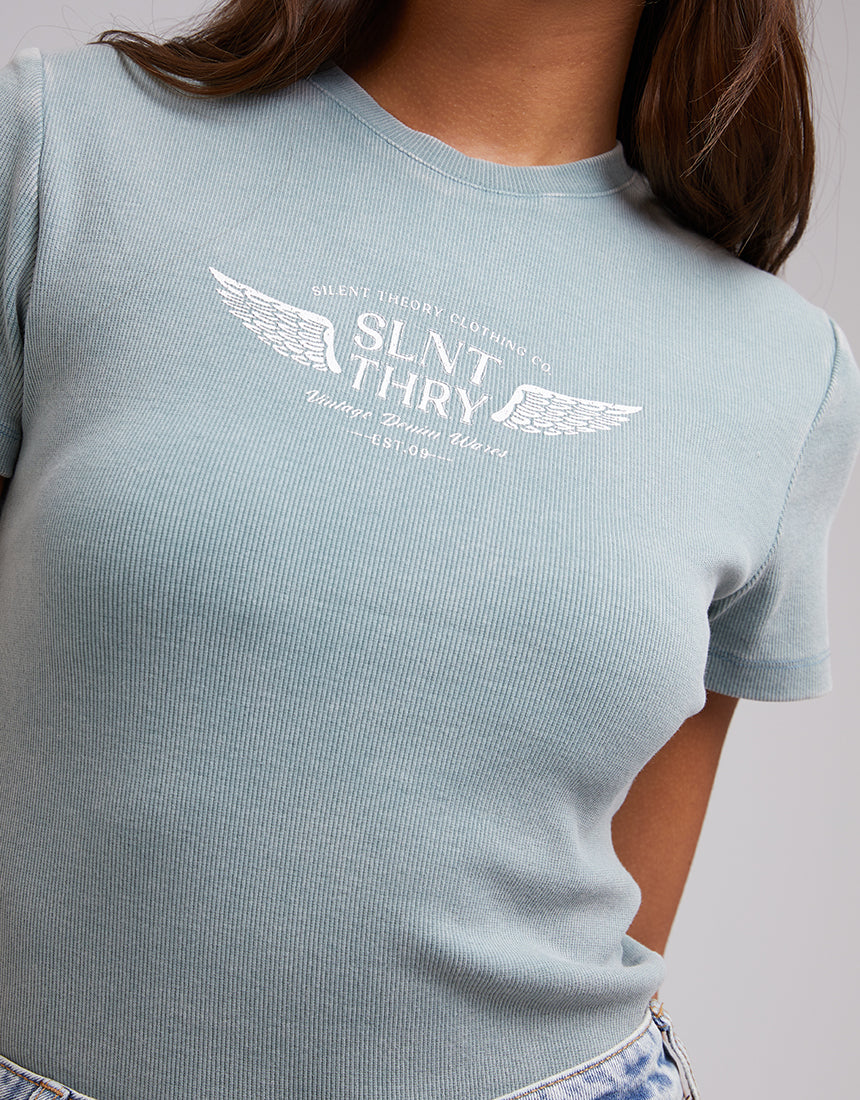 Vintage Baby Tee - Blue