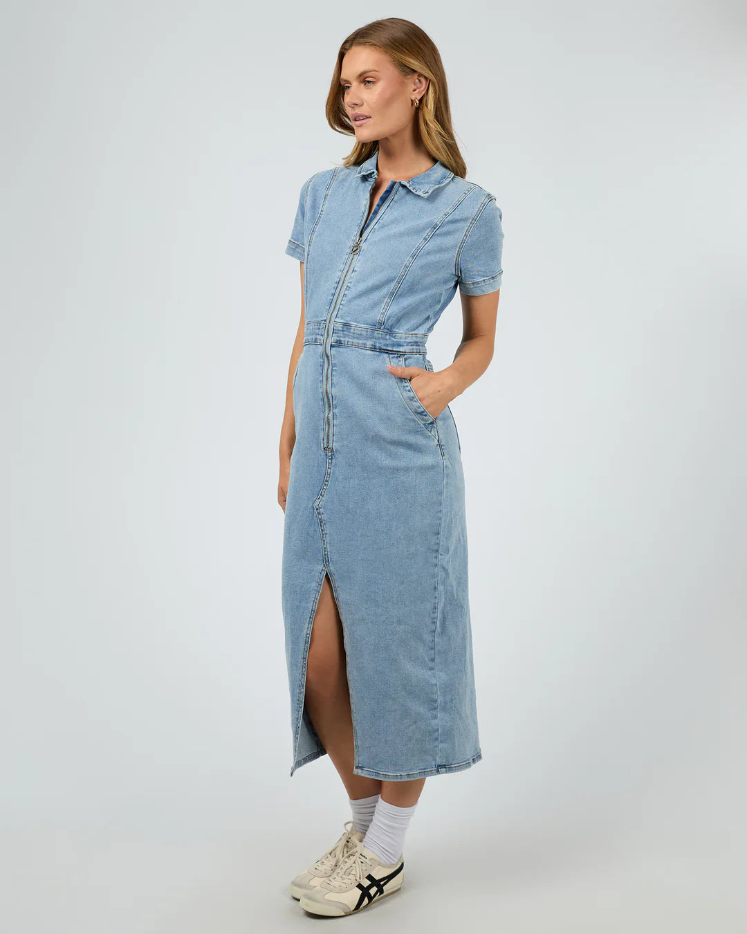 Boston Midi Dress - Light Blue