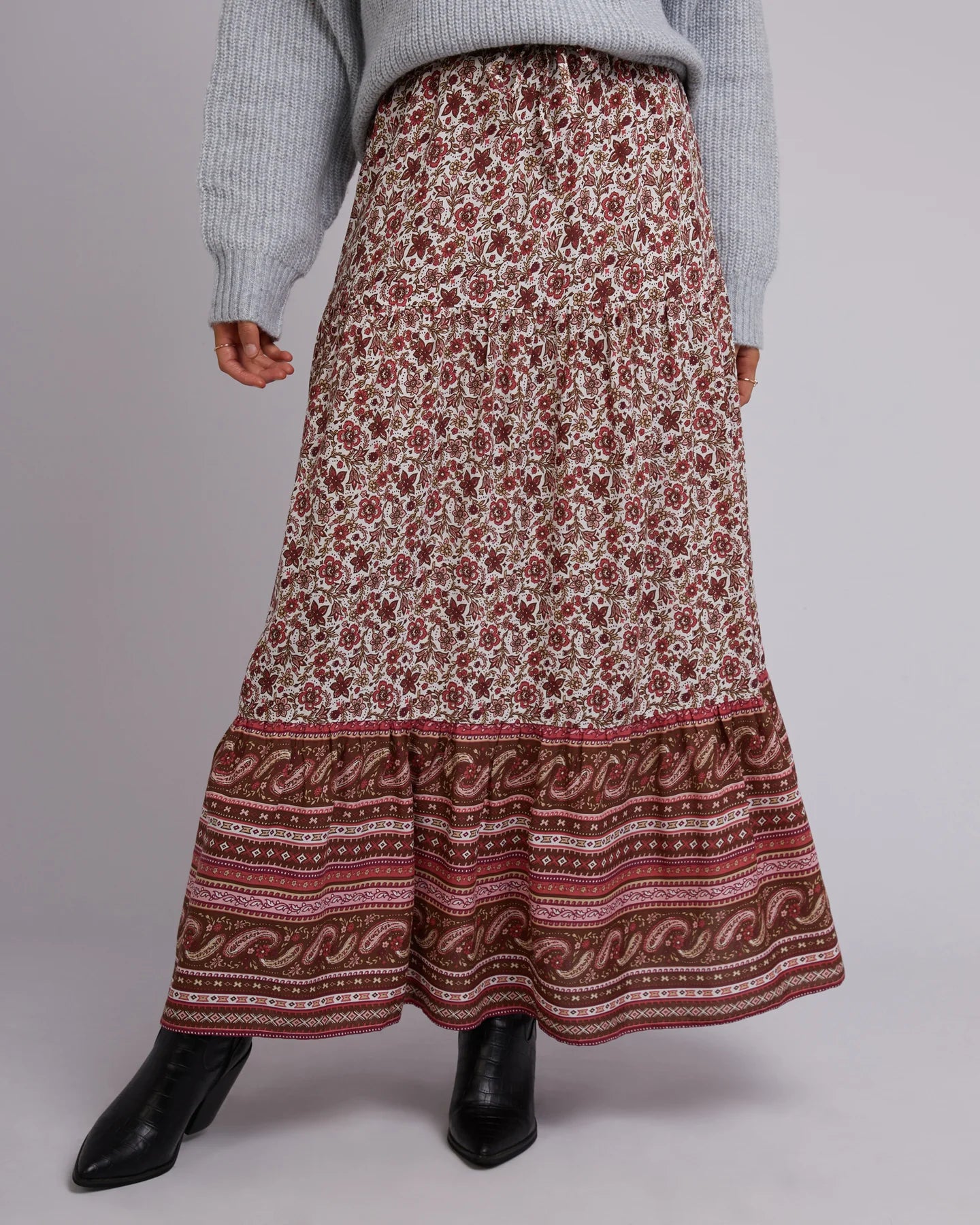 Elle Floral Maxi Skirt