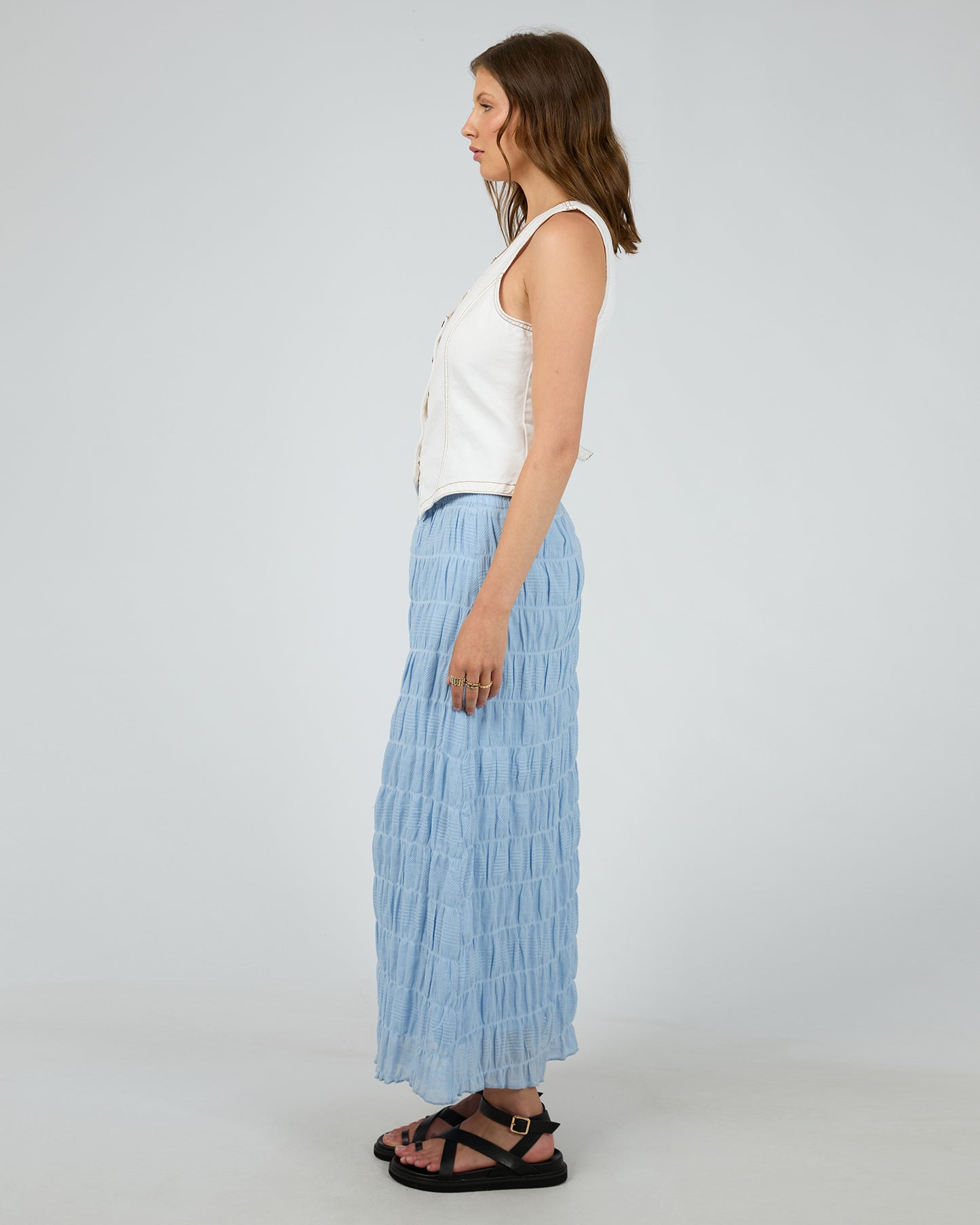 Maude Maxi Skirt - Ocean