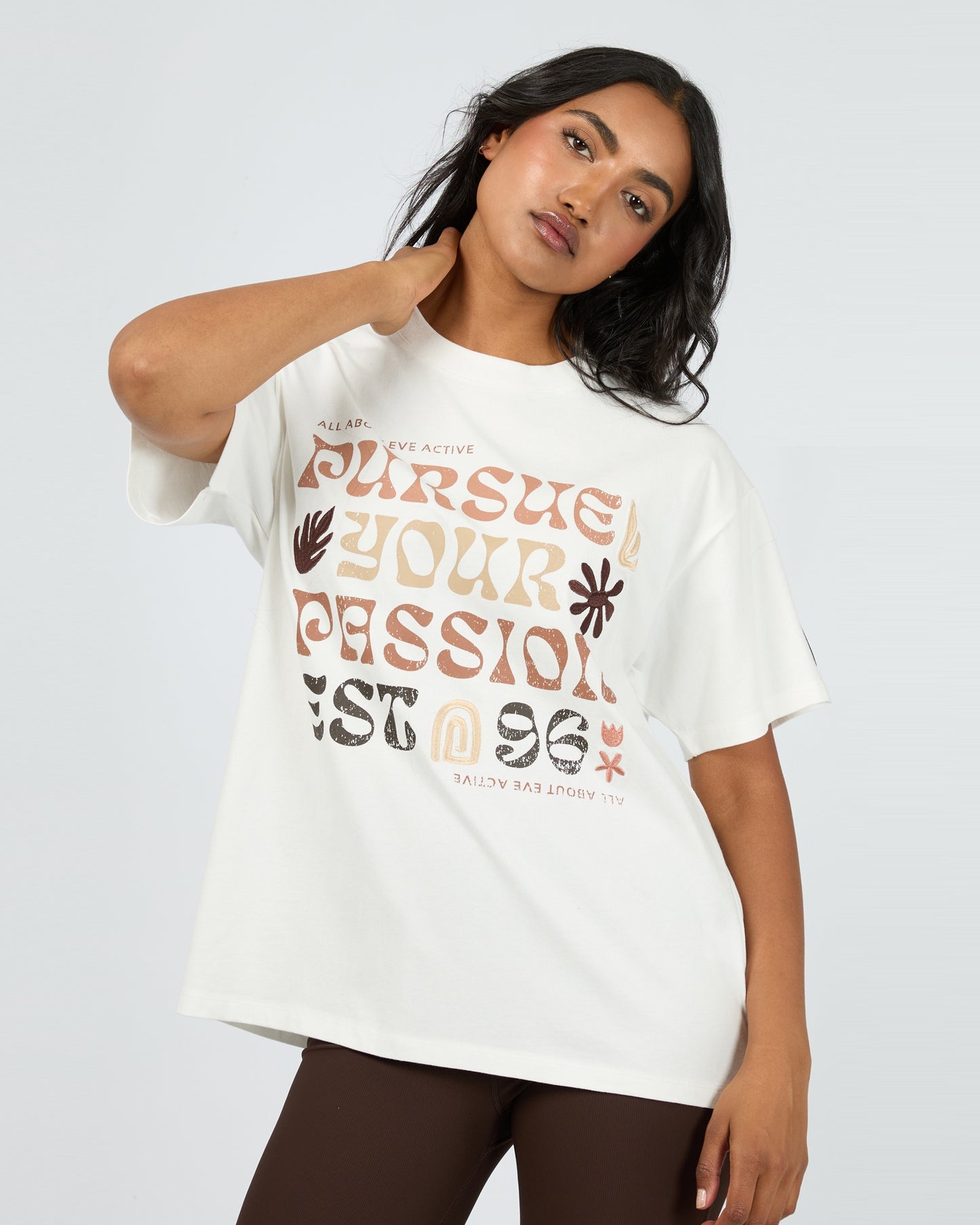 Passion Oversized Tee - Vintage White