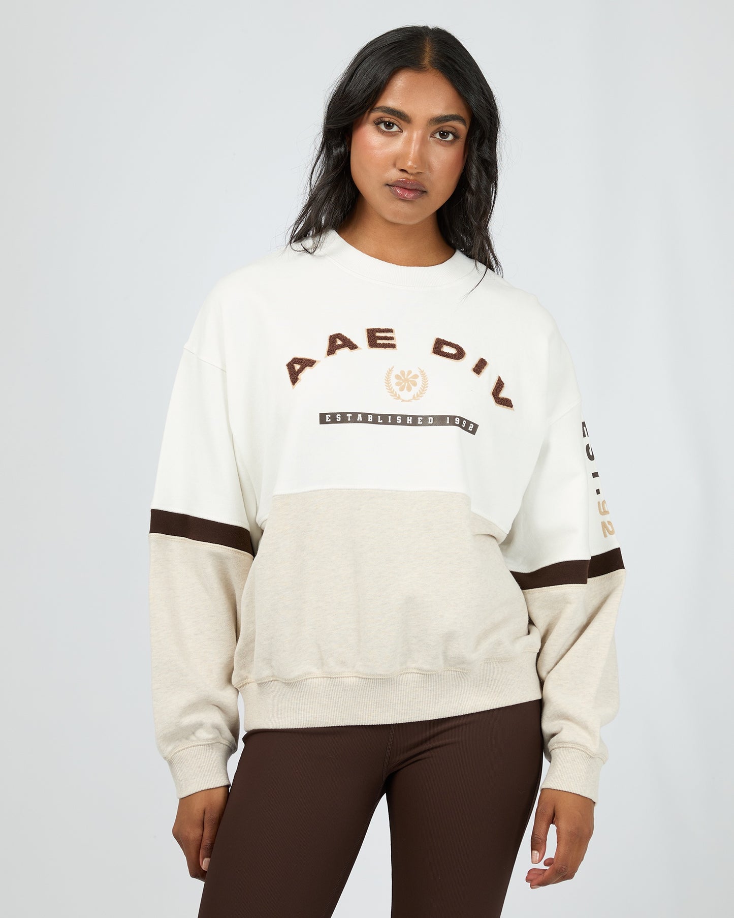 Savannah Slouch Crew - Vintage White
