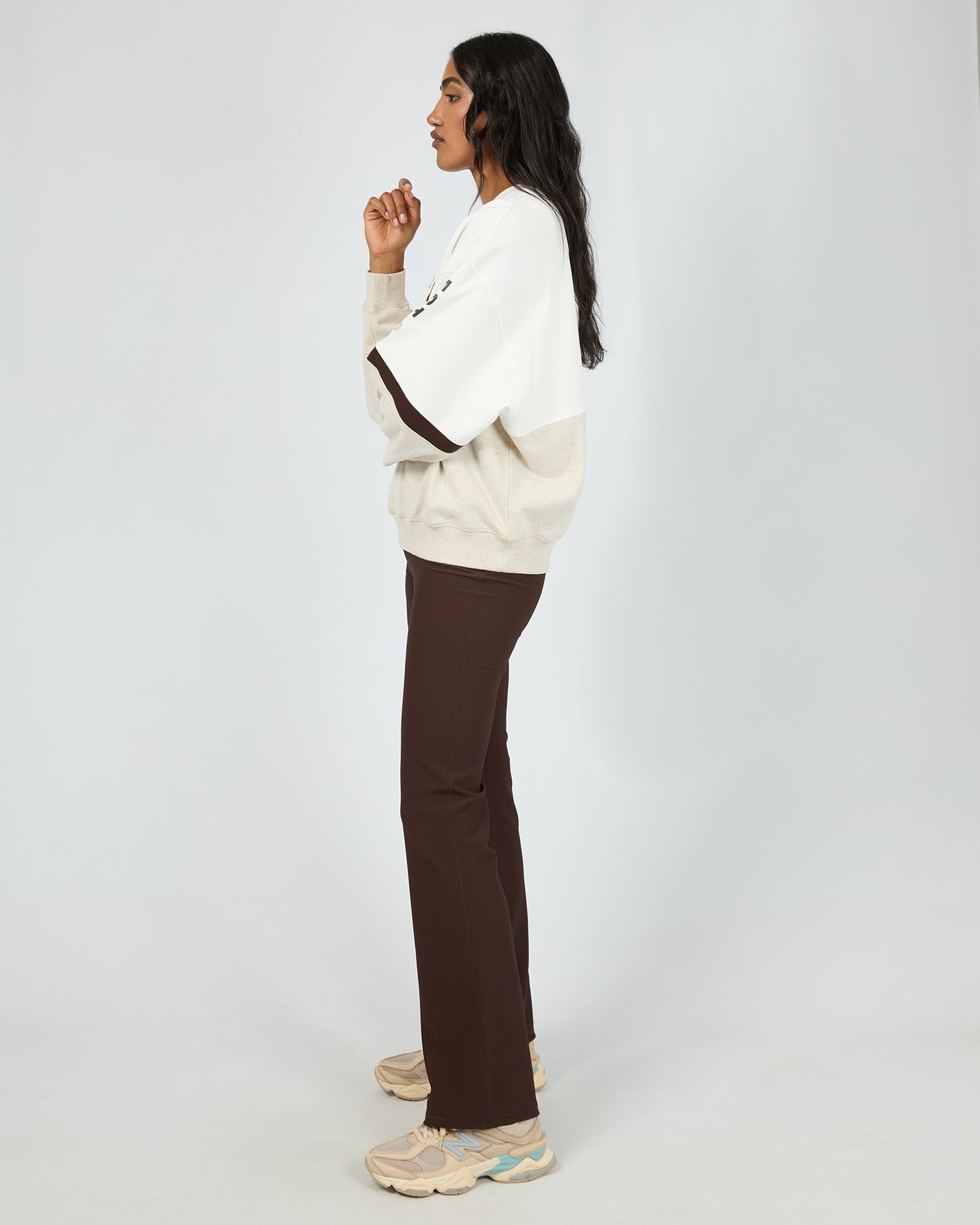 Savannah Slouch Crew - Vintage White