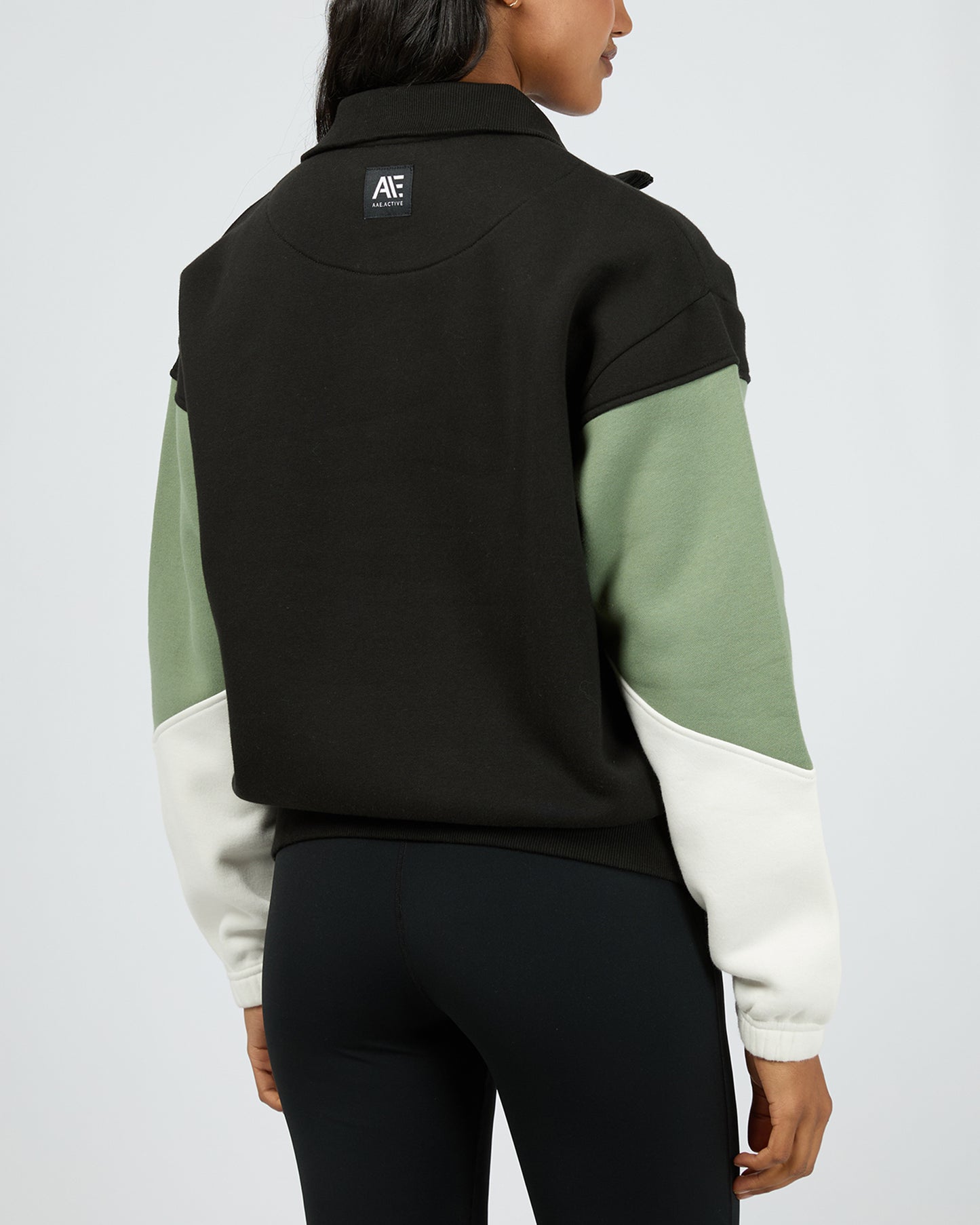 Savannah Panel 1/4 Zip - Black