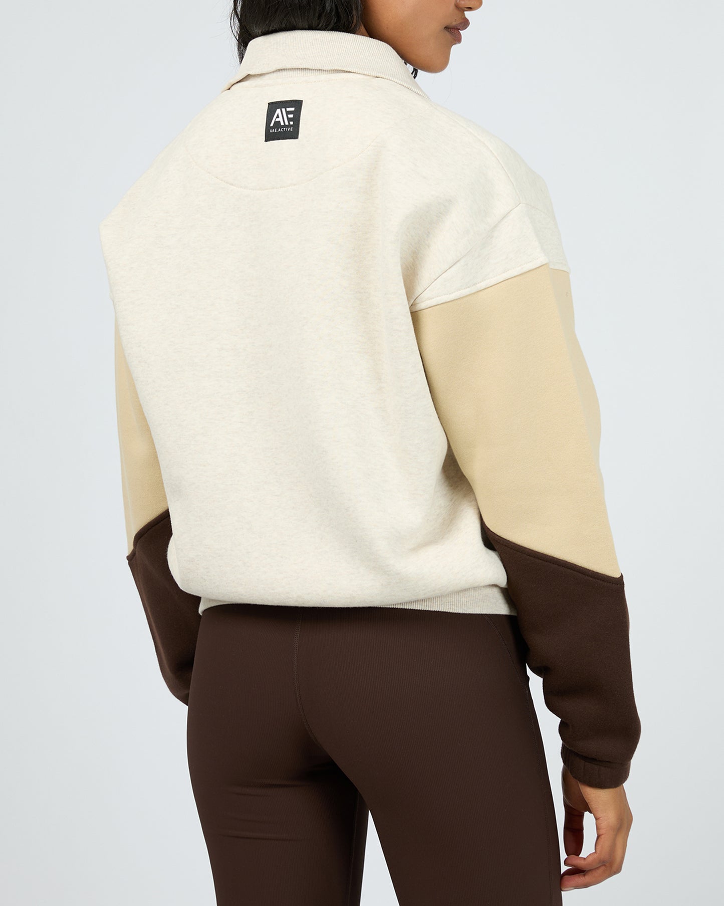 Savannah Panel 1/4 Zip - Oat