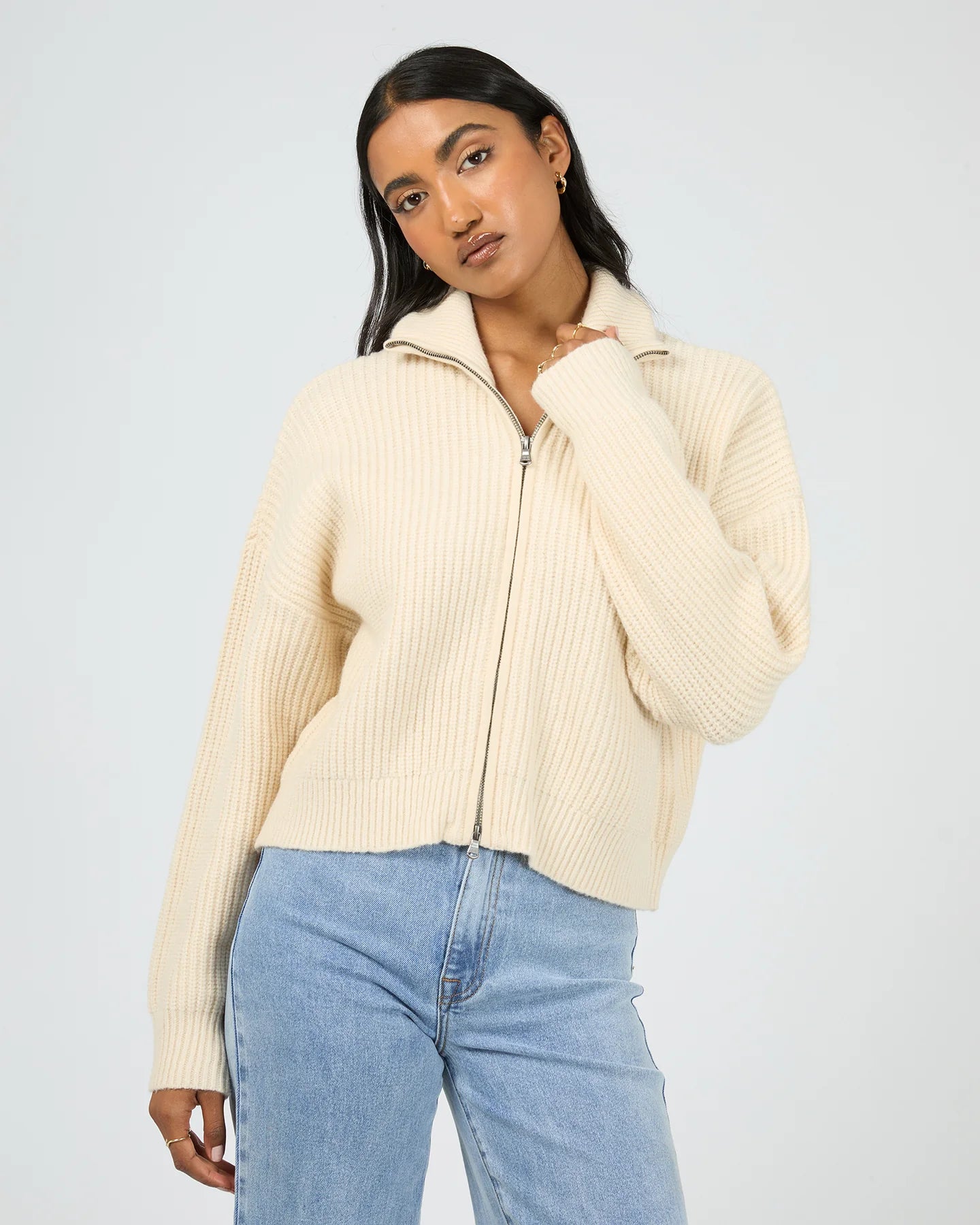 Bridie Knit Zip through