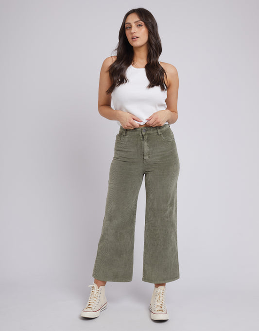 Camilla Cord Pants - Khaki