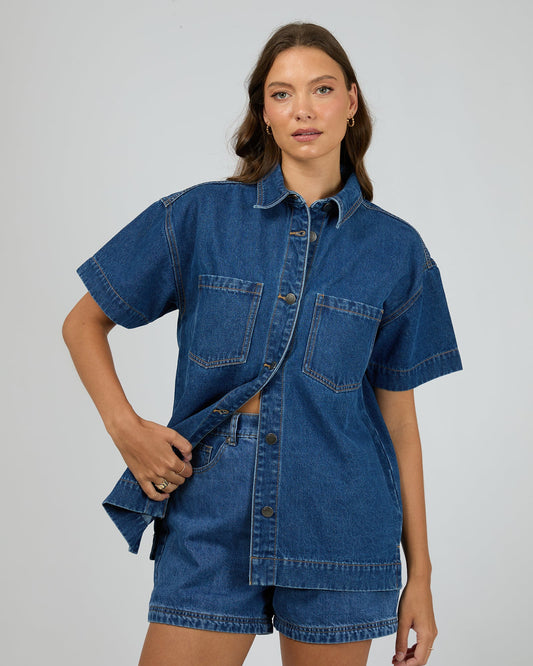 Simi Denim Shirt - Heritage Blue