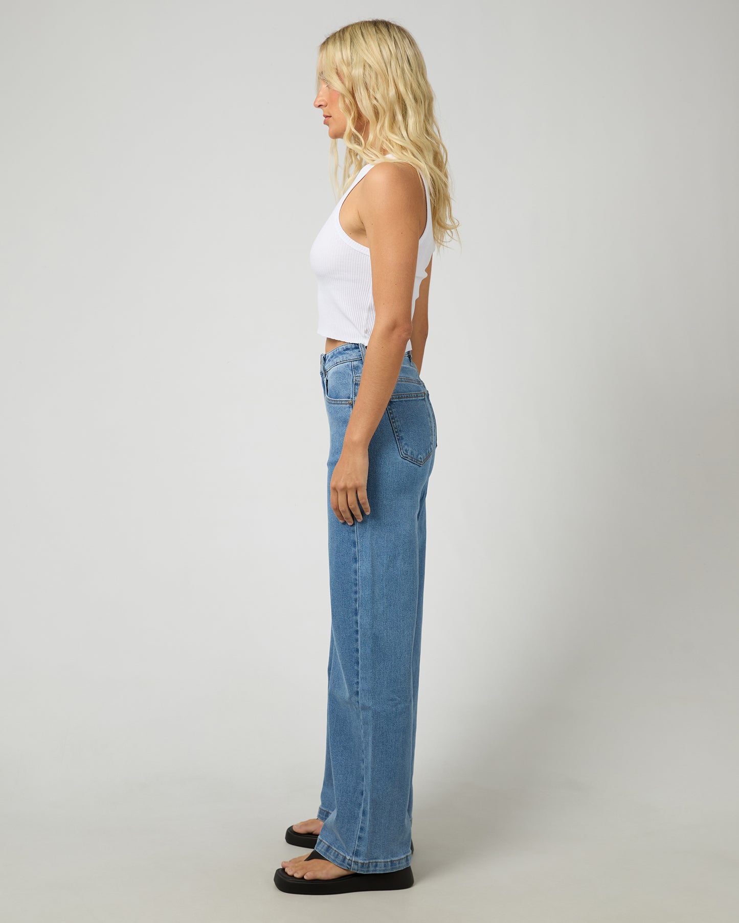 Jacqui Wide Leg - Light Blue