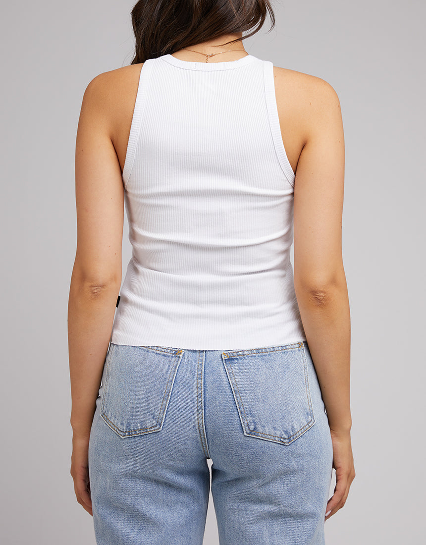 Eve Rib Baby Tank - White