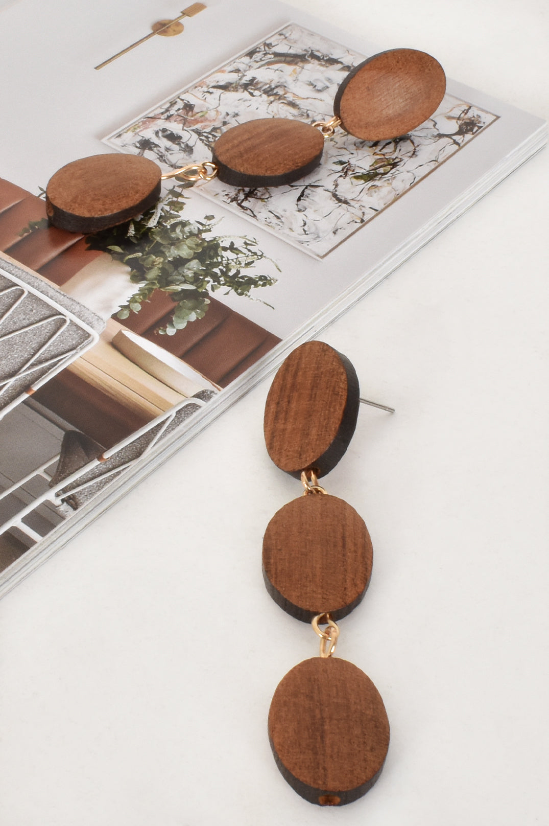 Hand Link Timer Drop Earrings