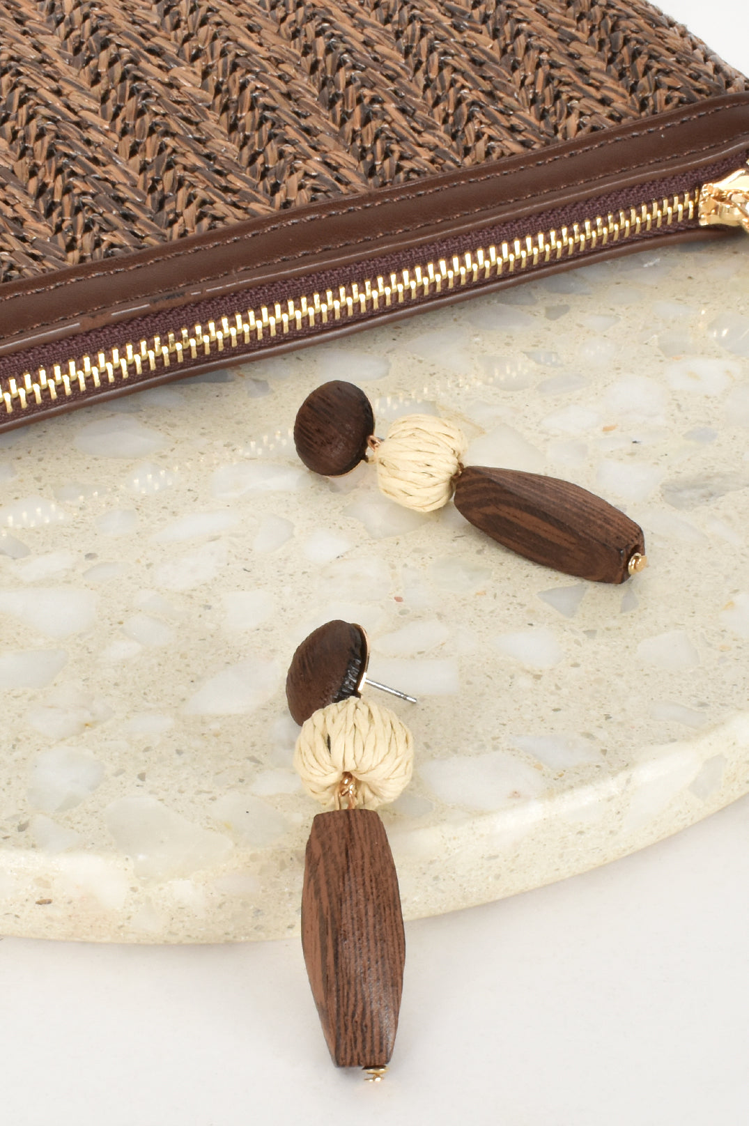 Timber Craft Drop Earrings