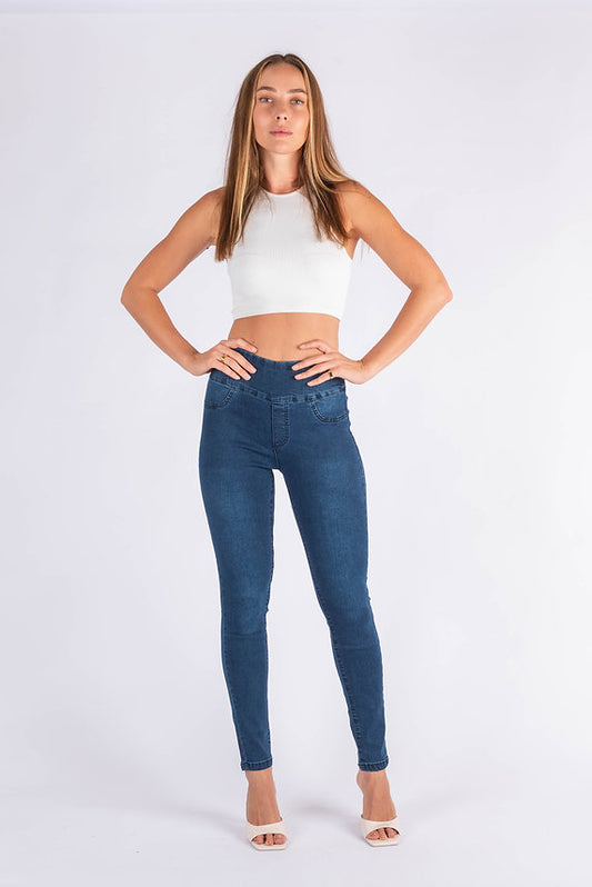 High Rise Skinny - Dark Denim