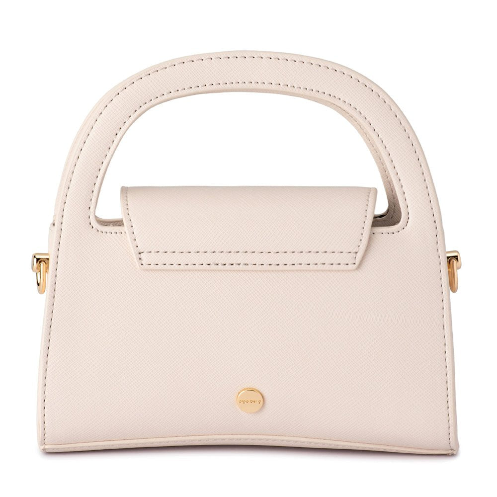 Ivy Curved Handle Bag - Natural