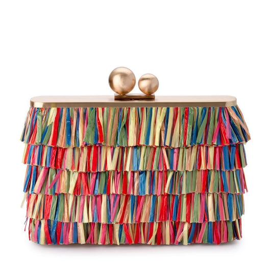 Carlita Carnival Fringe Clutch