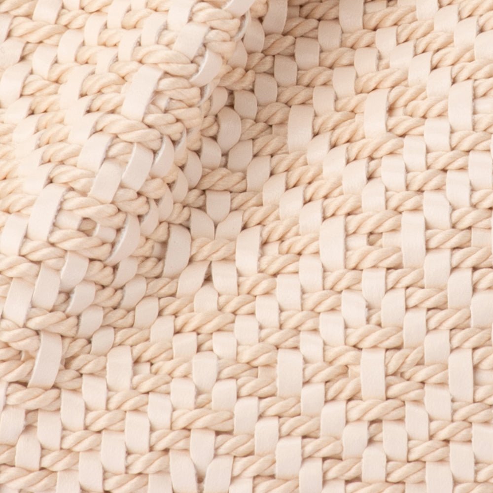 Minki Gathered Woven Clutch