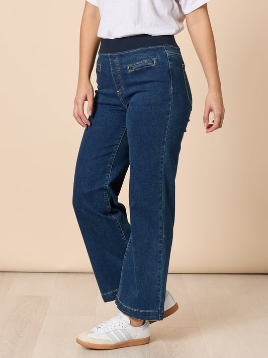 Maddy Pull On Wide Leg Jean