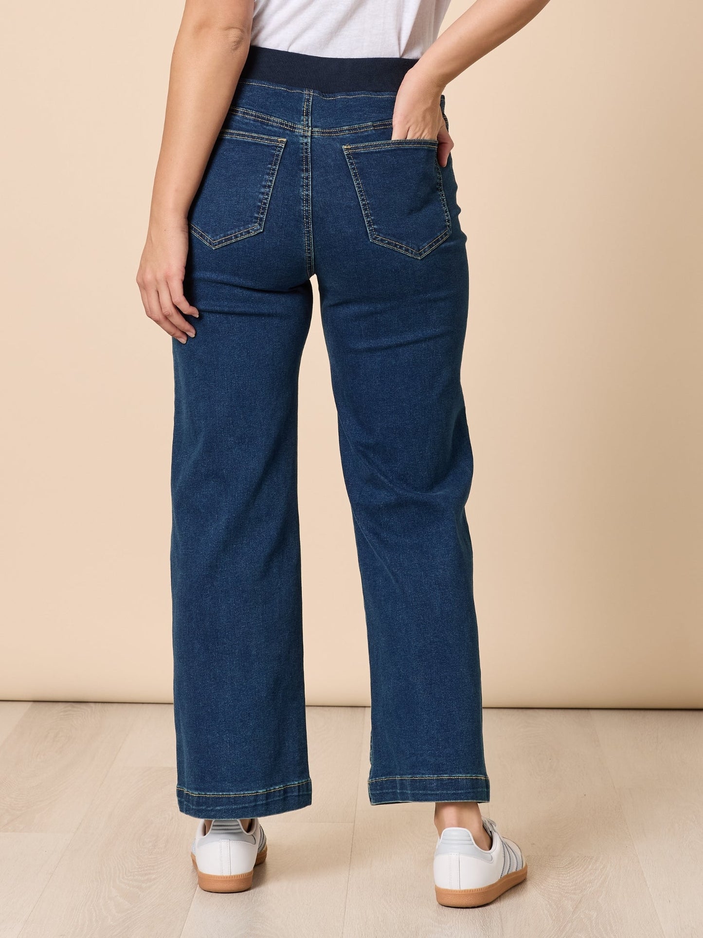 Maddy Pull On Wide Leg Jean
