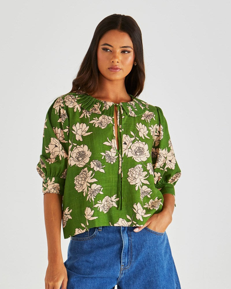 Antonie Pleated Blouse