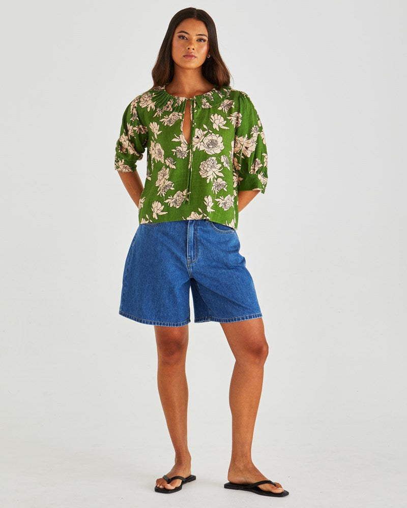 Antonie Pleated Blouse