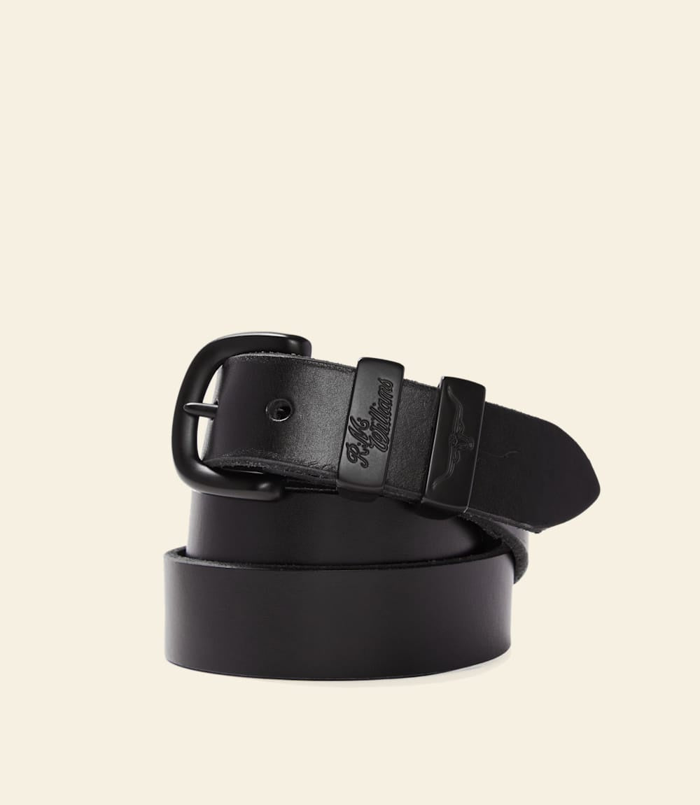 Slim Drover Belt - Black