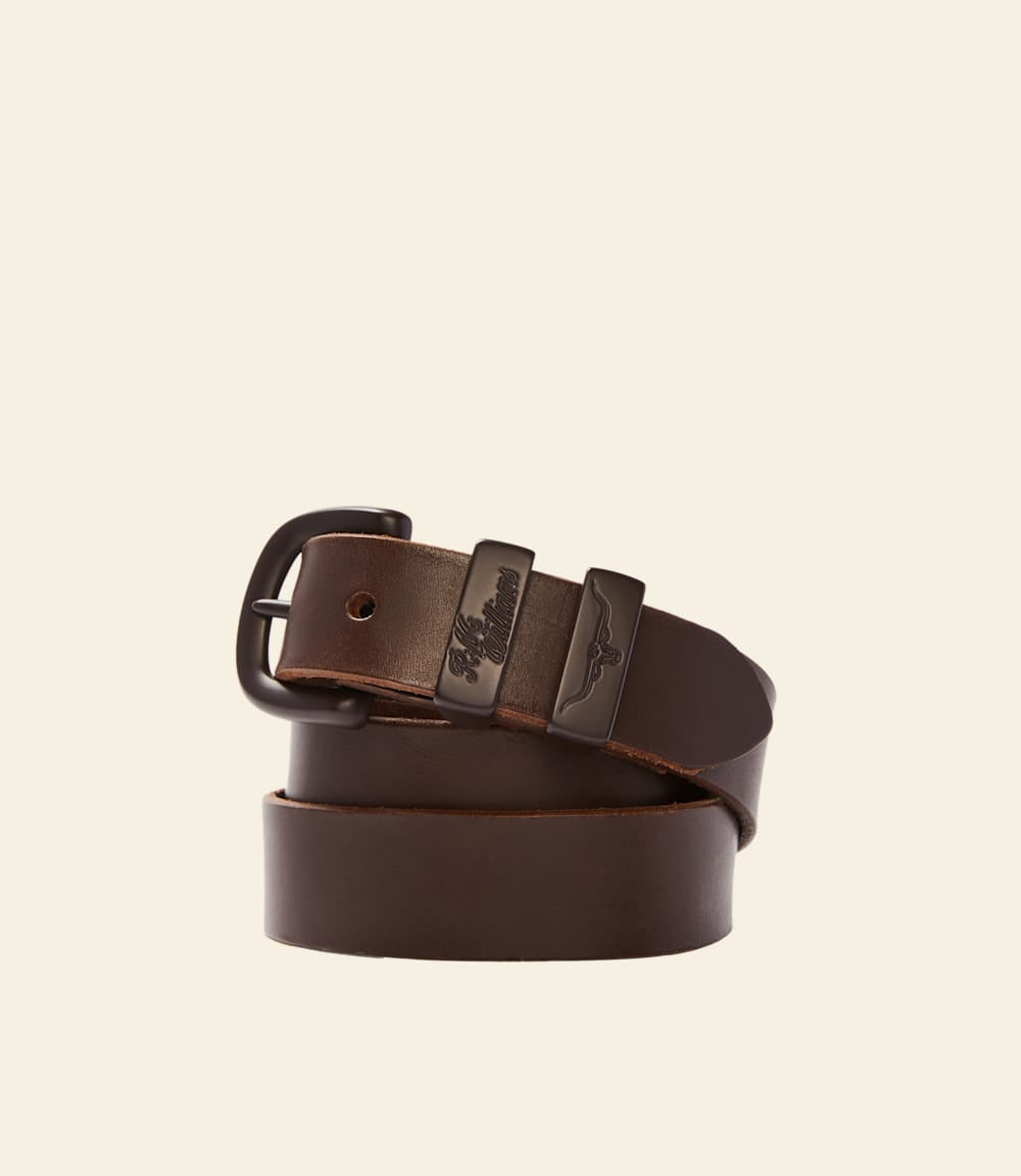 Slim Drover Belt - Chocolate