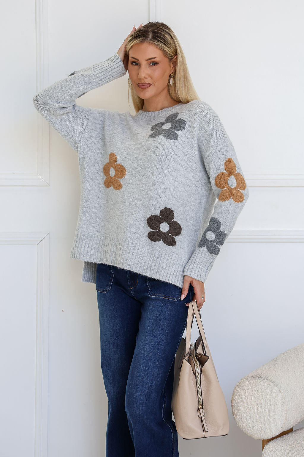 Daisy Knit - Grey