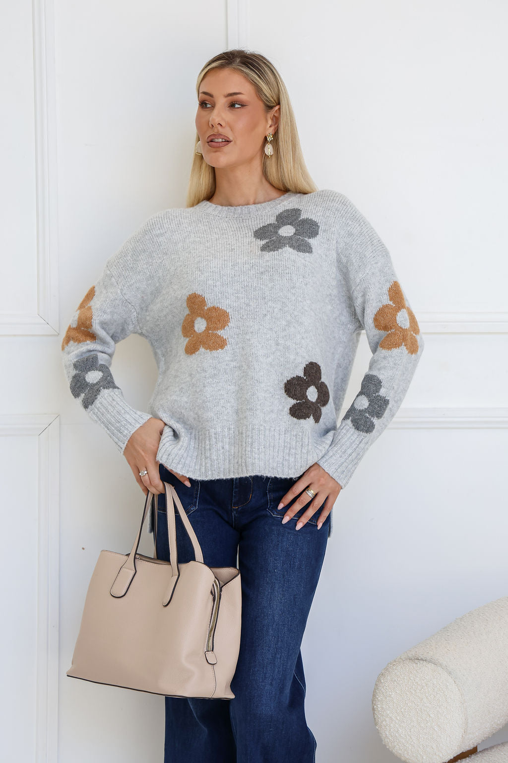 Daisy Knit - Grey
