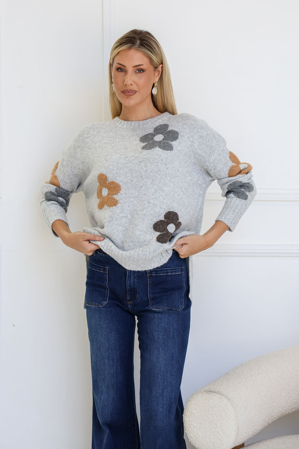 Daisy Knit - Grey